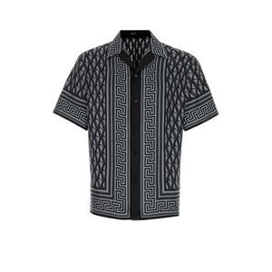 Versace Men Printed Silk Shirt